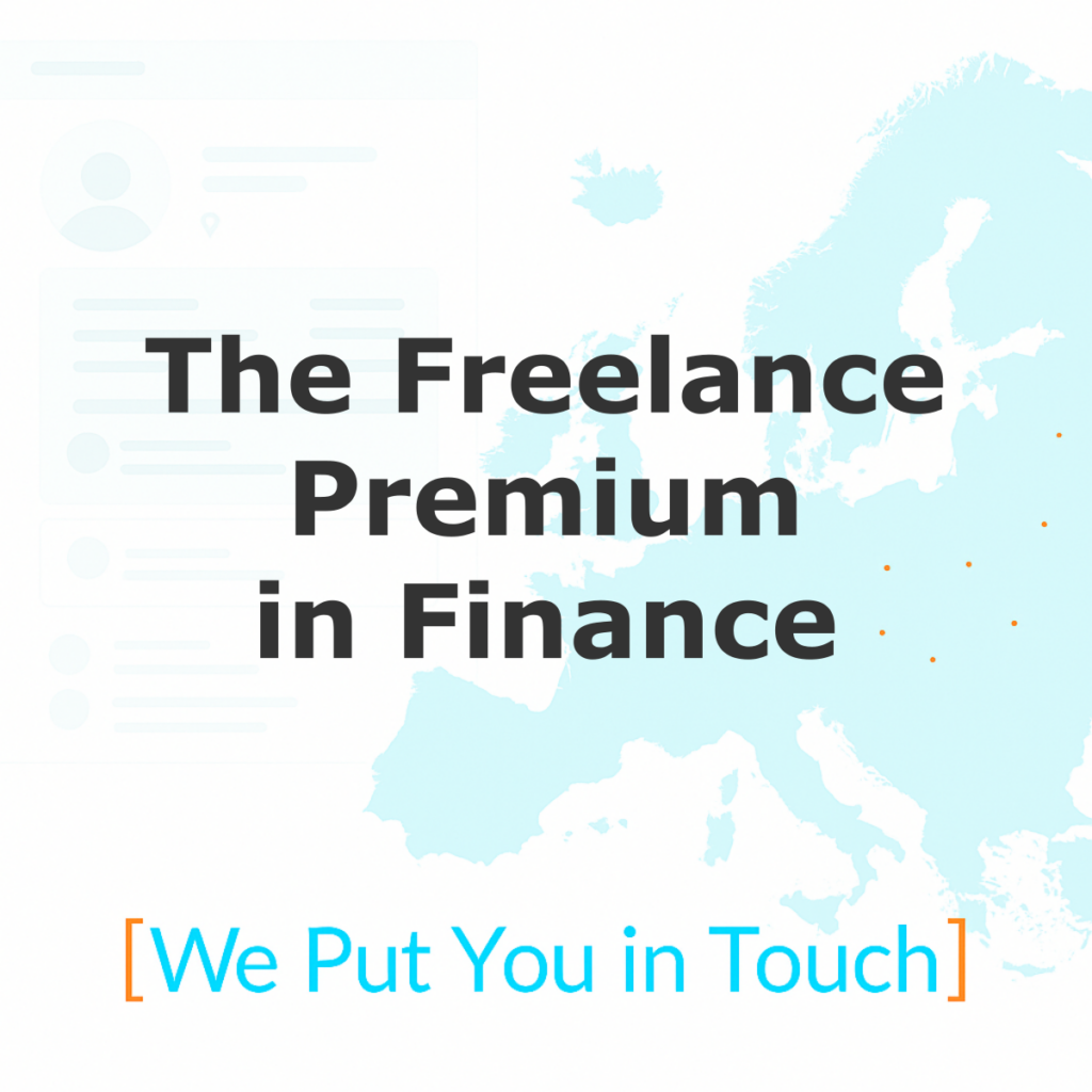 Freelance premium in finance