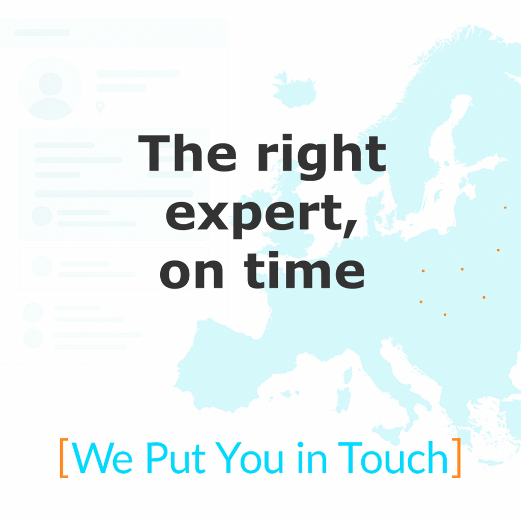 The right expert, on time